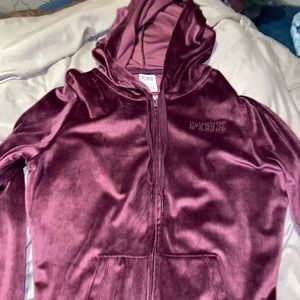 pink velvet jacket